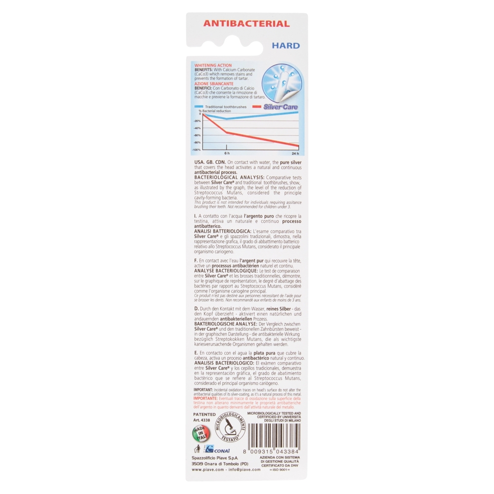 Silver Care Plus Antibacterial Hard + 1 Spare Head